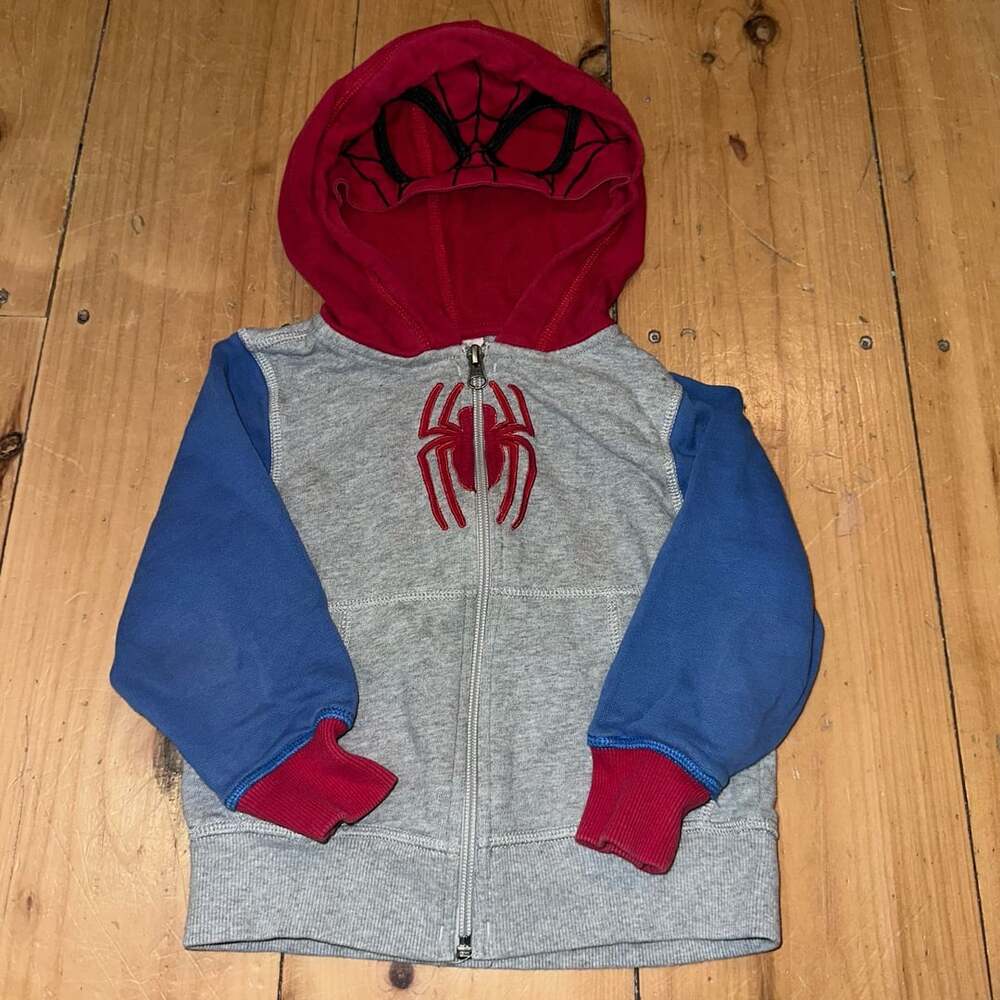 Marvel Spider-Man Zip Up Hoodie Size 3T 90cm